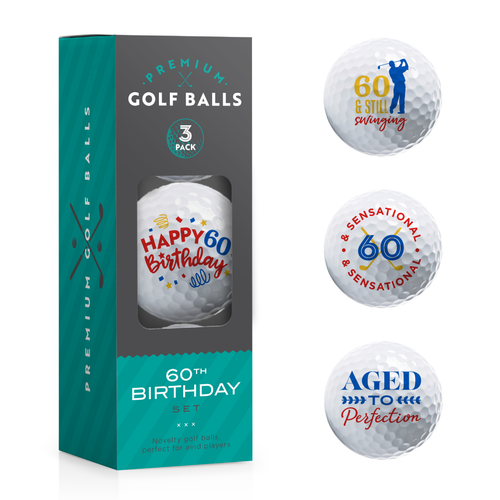 60th Birthday Golf Balls