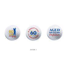 Load image into Gallery viewer, 60th Birthday Golf Balls