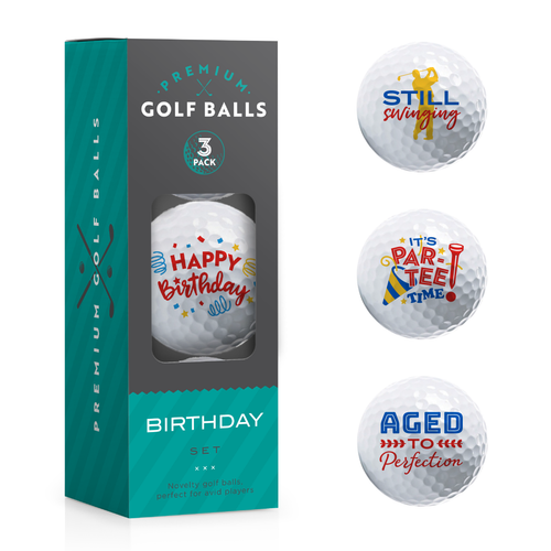 Happy Birthday Golf Balls
