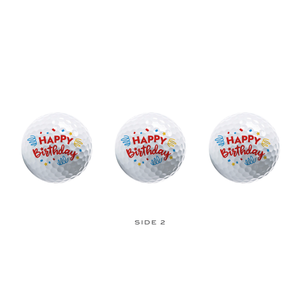 Happy Birthday Golf Balls