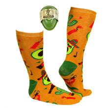 Load image into Gallery viewer, Avocado Bandito Socks w/ Avocado Saver