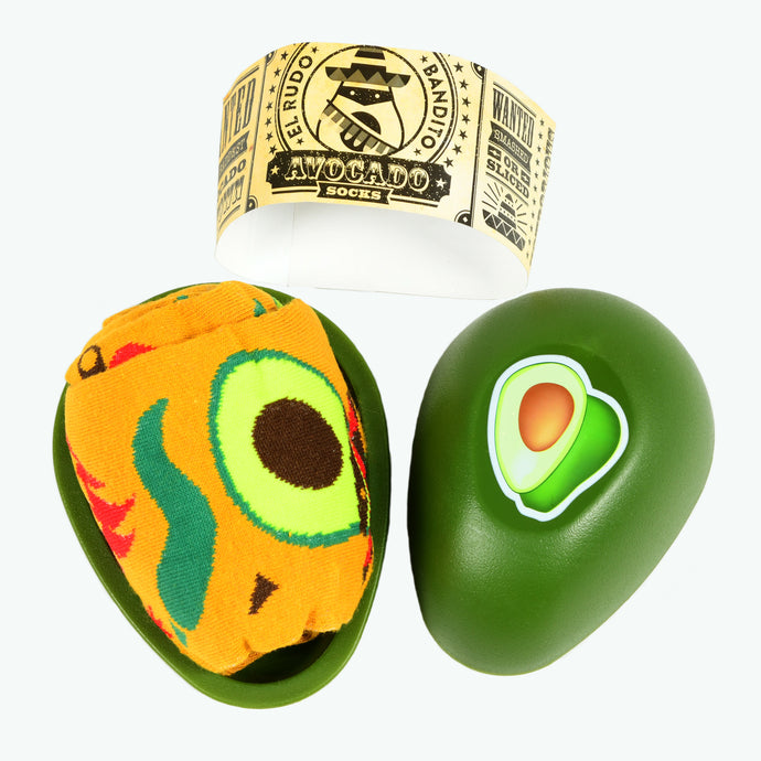 Avocado Bandito Socks w/ Avocado Saver