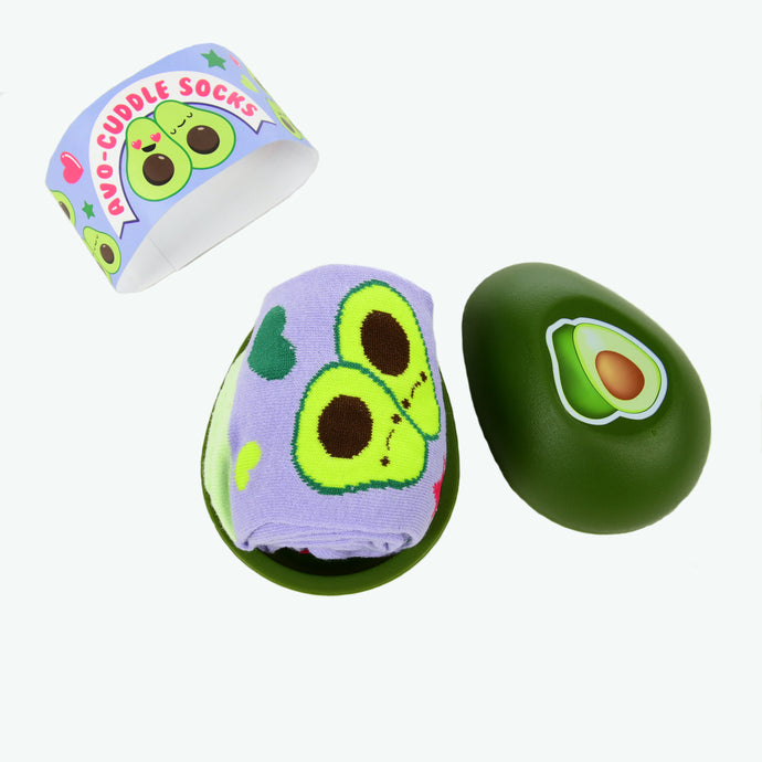 Avo-Cuddle  Socks w/ Avocado saver